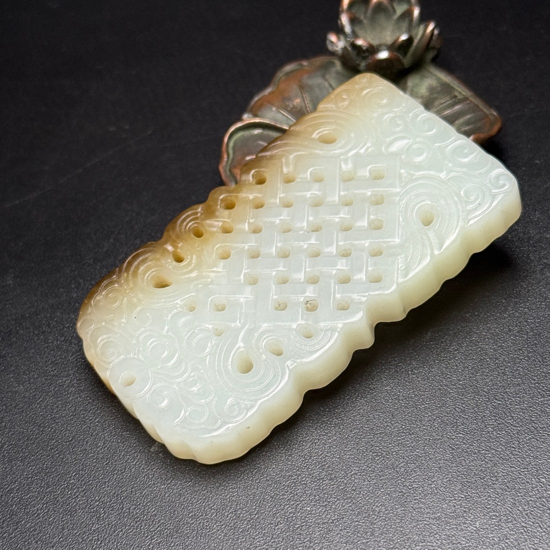 A Exquisite Hotan Jade Plaque - 4