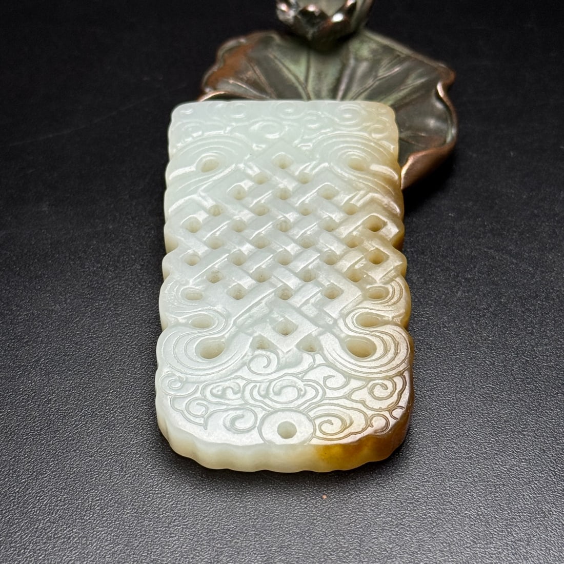 A Exquisite Hotan Jade Plaque - 5