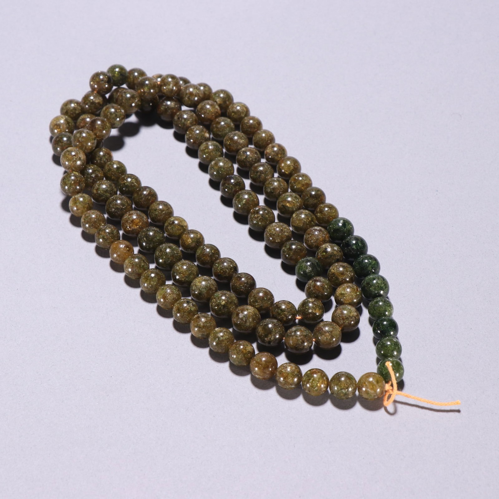 A Exquisite Tourmaline Round beads Bracelets: A Exquisite Tourmaline Round beads Bracelets,Qing Dynasty, China,Size:0.4in,Weight:155g 碧玺圆珠手串,中国清代