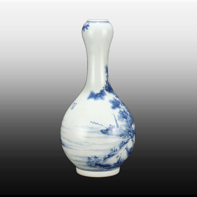 A Exquisite Blue and White Figures Pattern Vase - 3