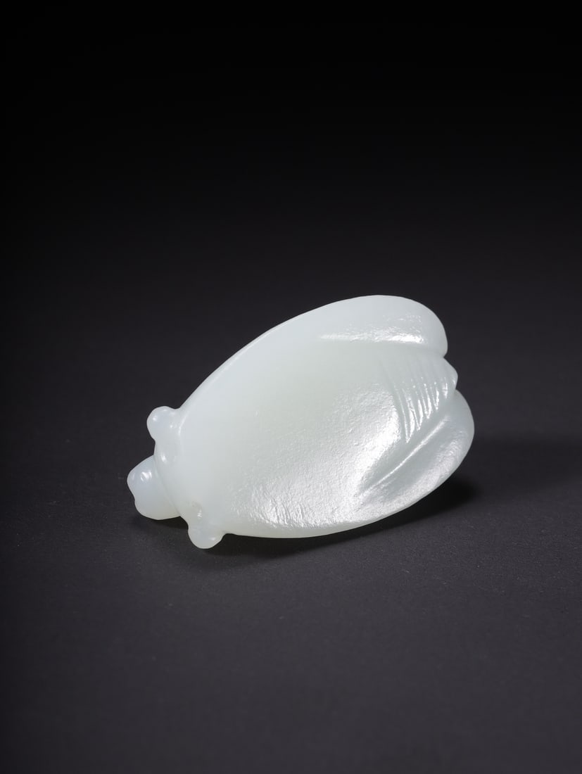 A Exquisite Hotan Jade Cicada - 6