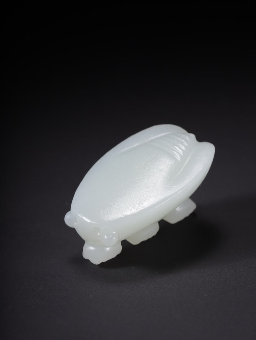 A Exquisite Hotan Jade Cicada - 9
