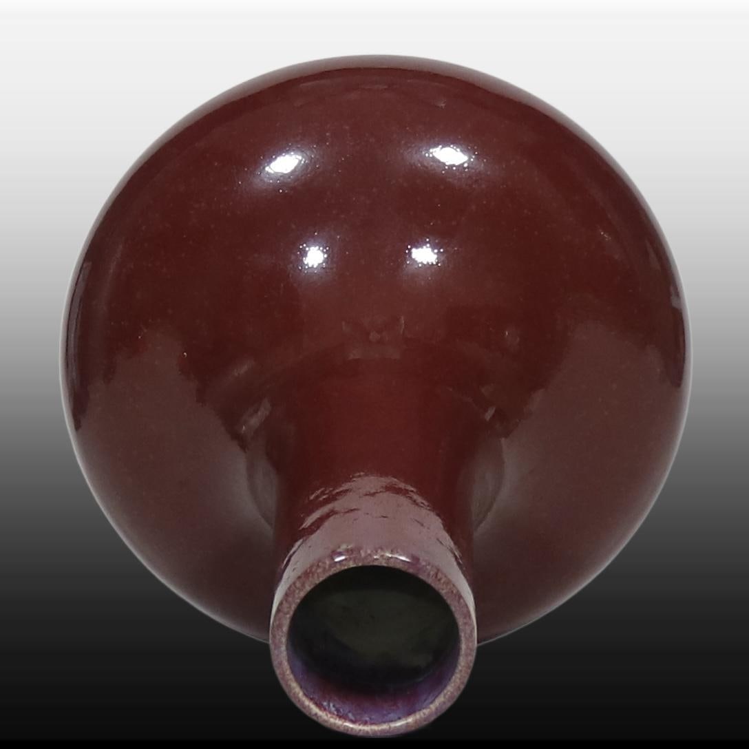 A Exquisite Red Glazed Vase - 5