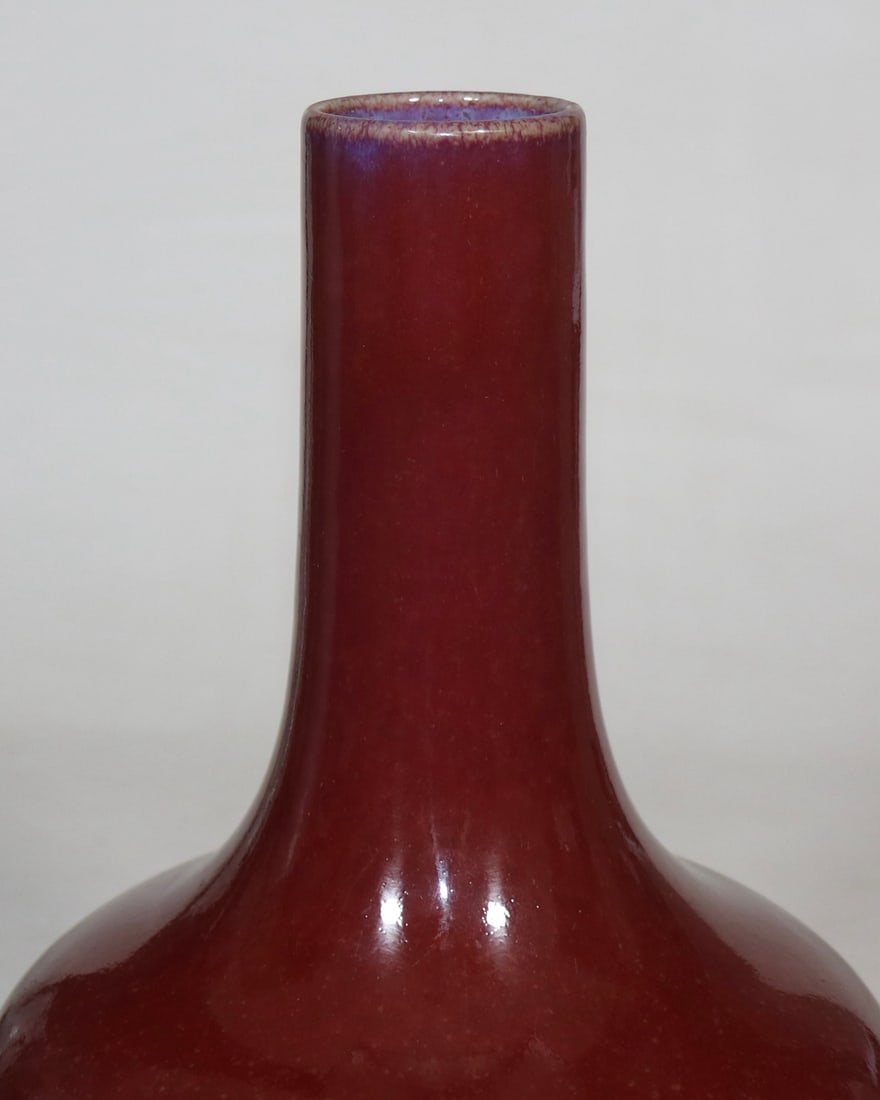 A Exquisite Red Glazed Vase - 8