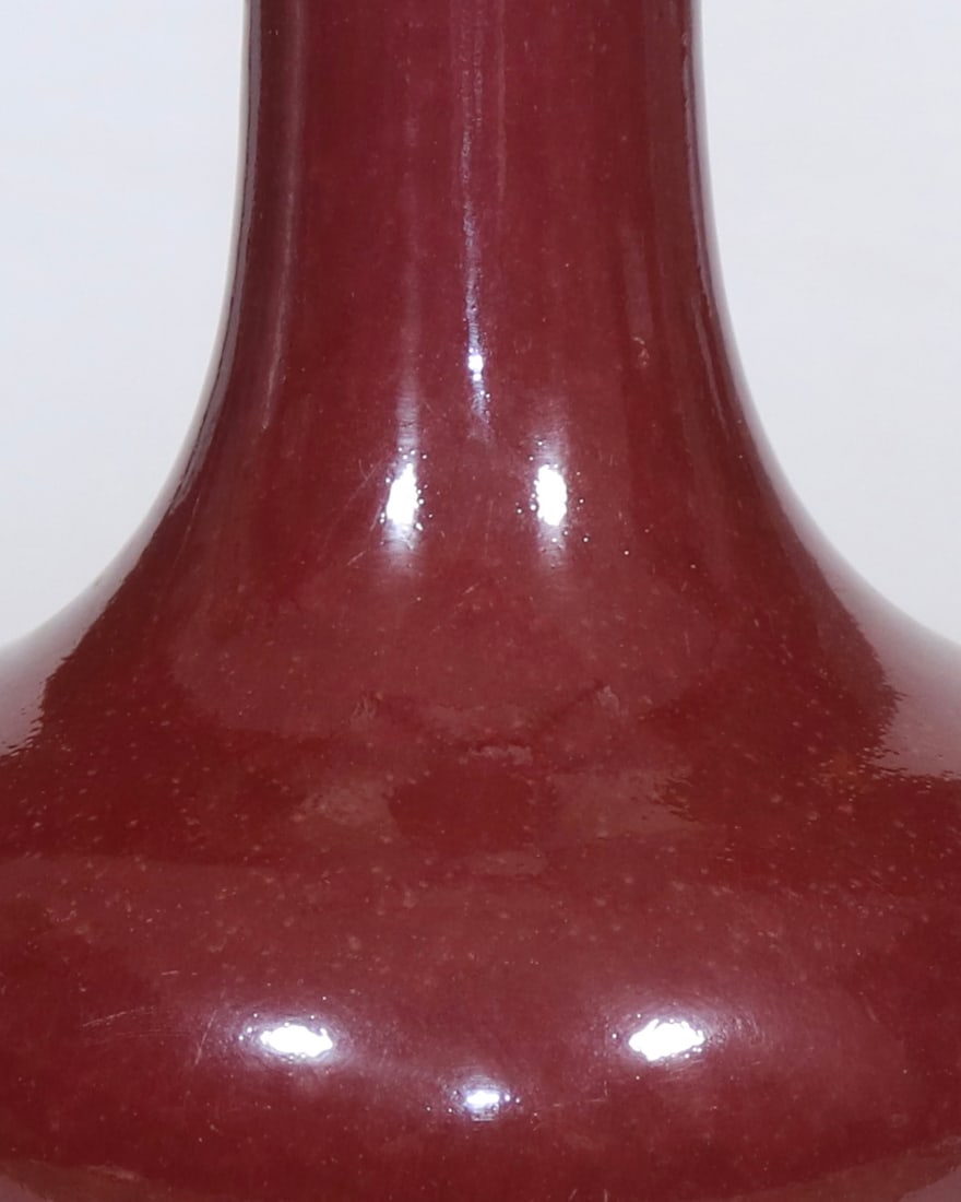A Exquisite Red Glazed Vase - 9