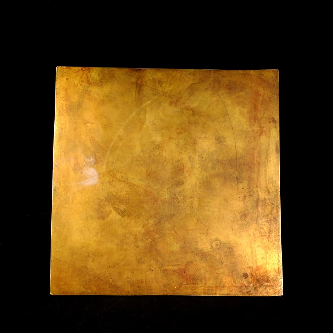 An Exquisite Gilt Bronze Auspicious Beast Pattern Square Mirror - 2