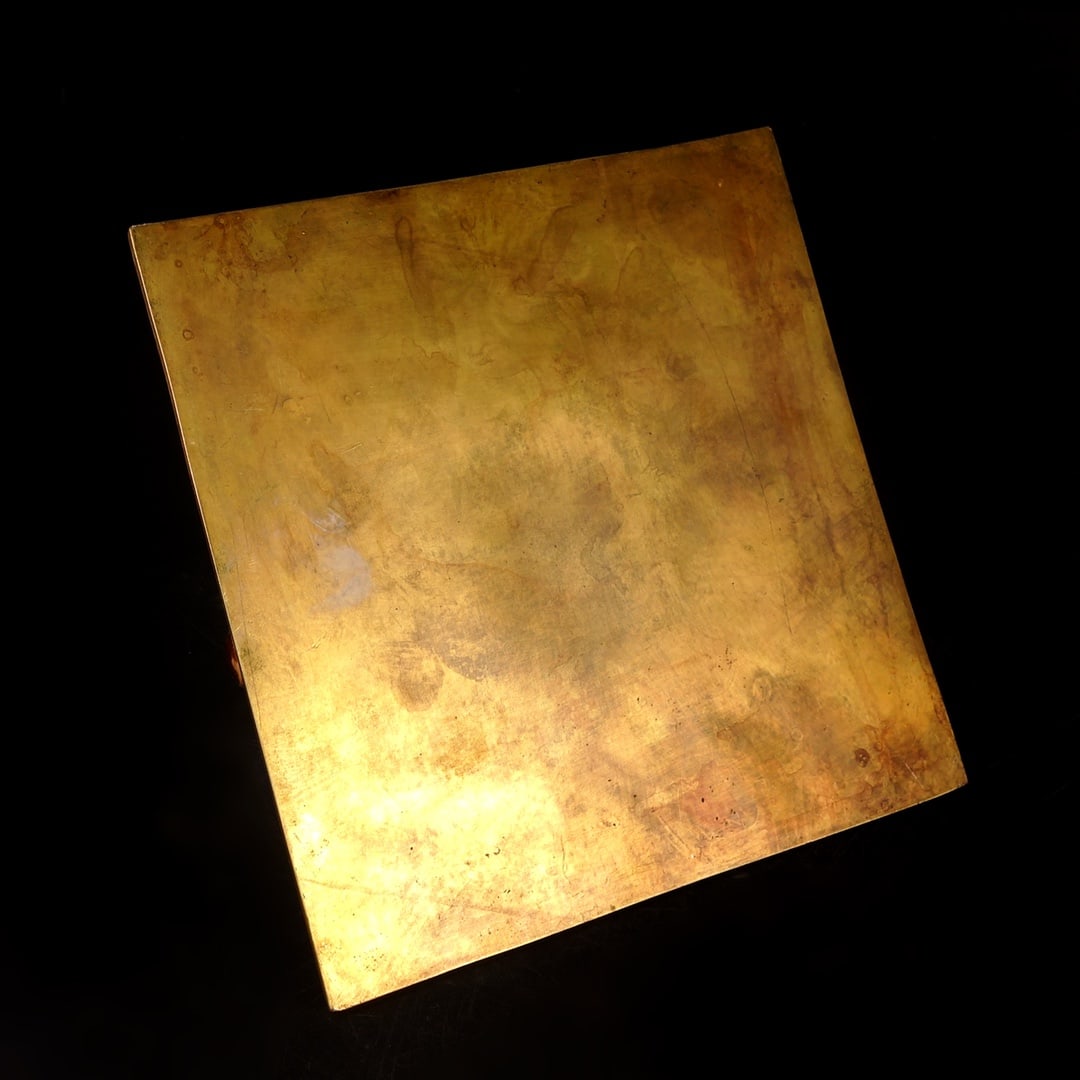 An Exquisite Gilt Bronze Auspicious Beast Pattern Square Mirror - 6