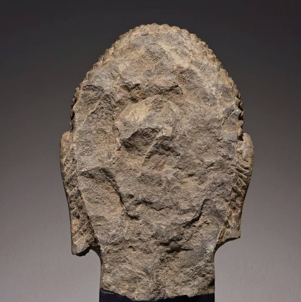 An Exquisite Limestone Buddha head - 6