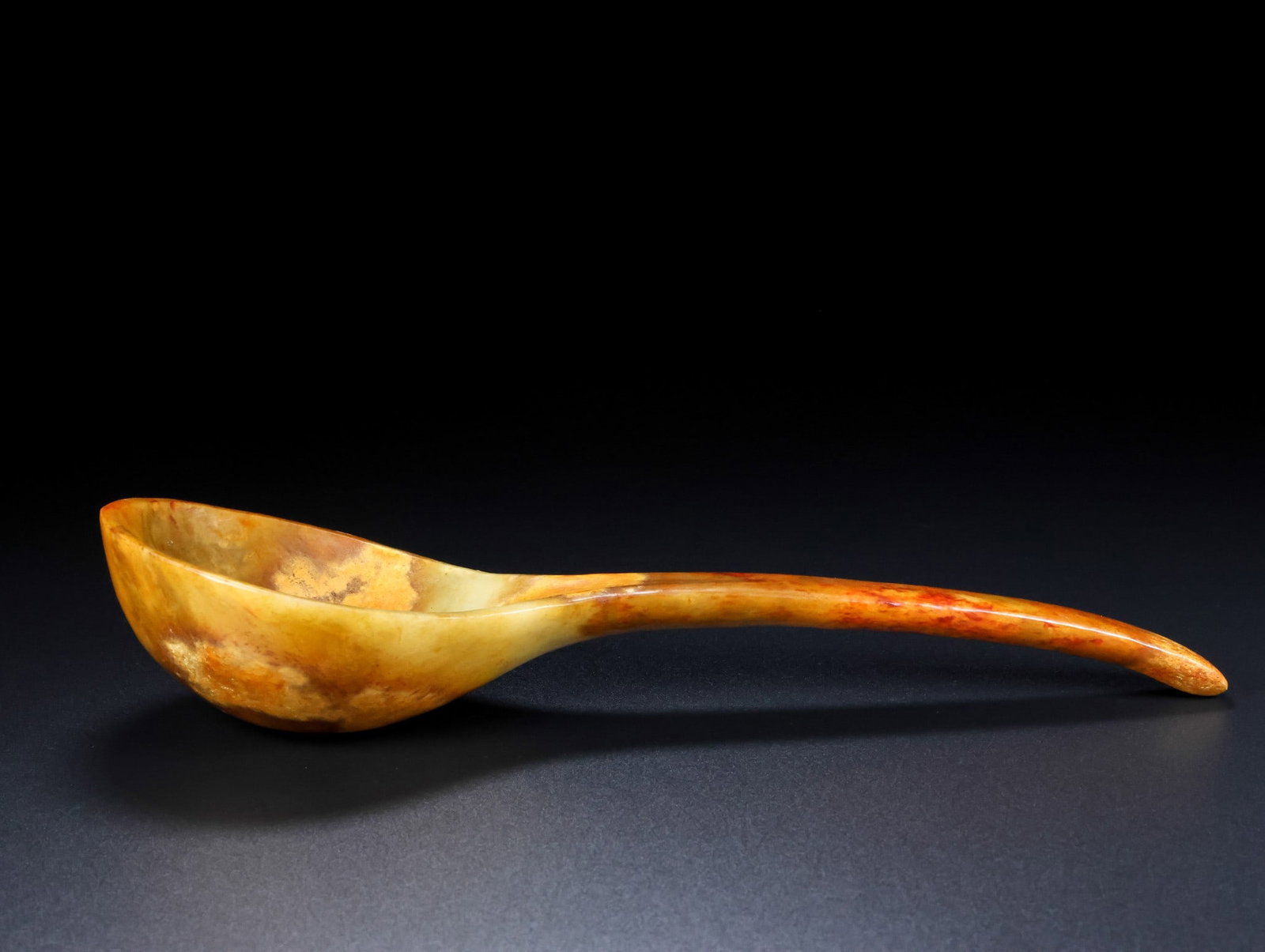 An Exquisite White Jade Spoon - 2