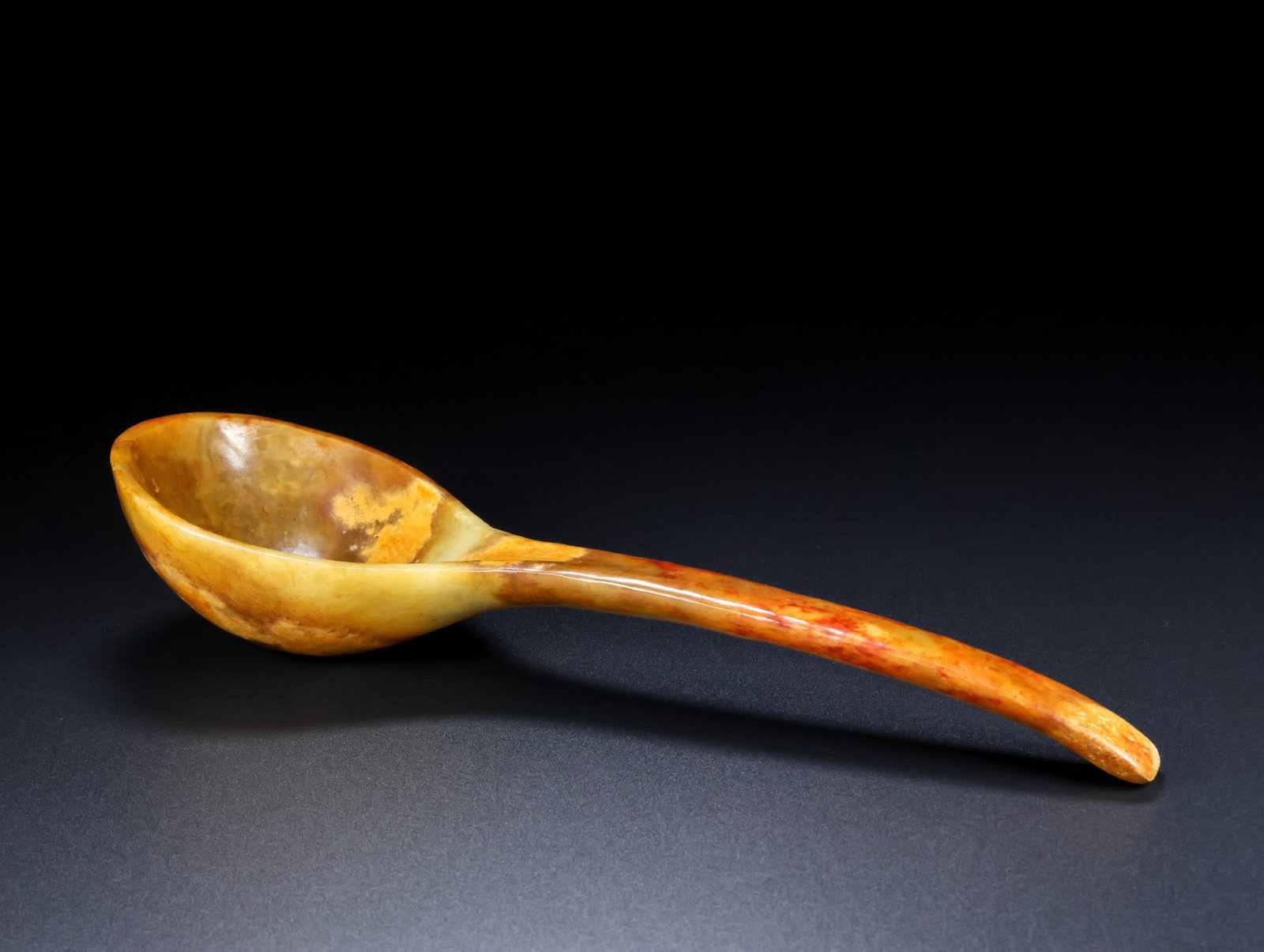 An Exquisite White Jade Spoon - 3