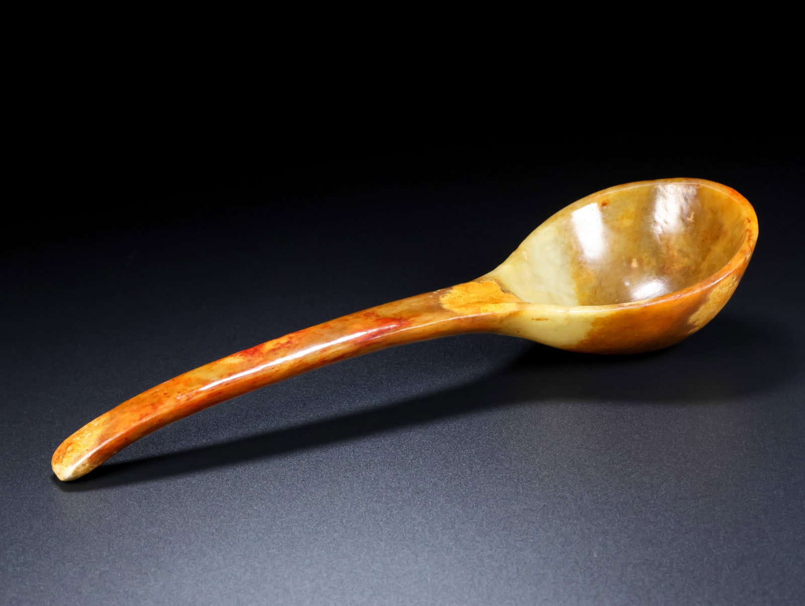 An Exquisite White Jade Spoon - 4