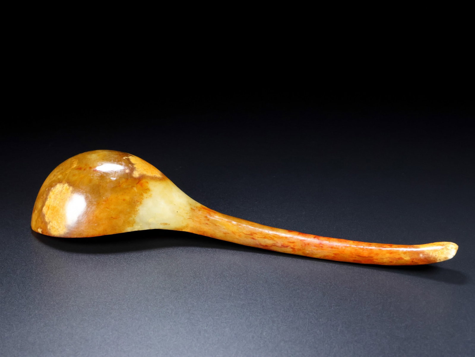 An Exquisite White Jade Spoon - 9