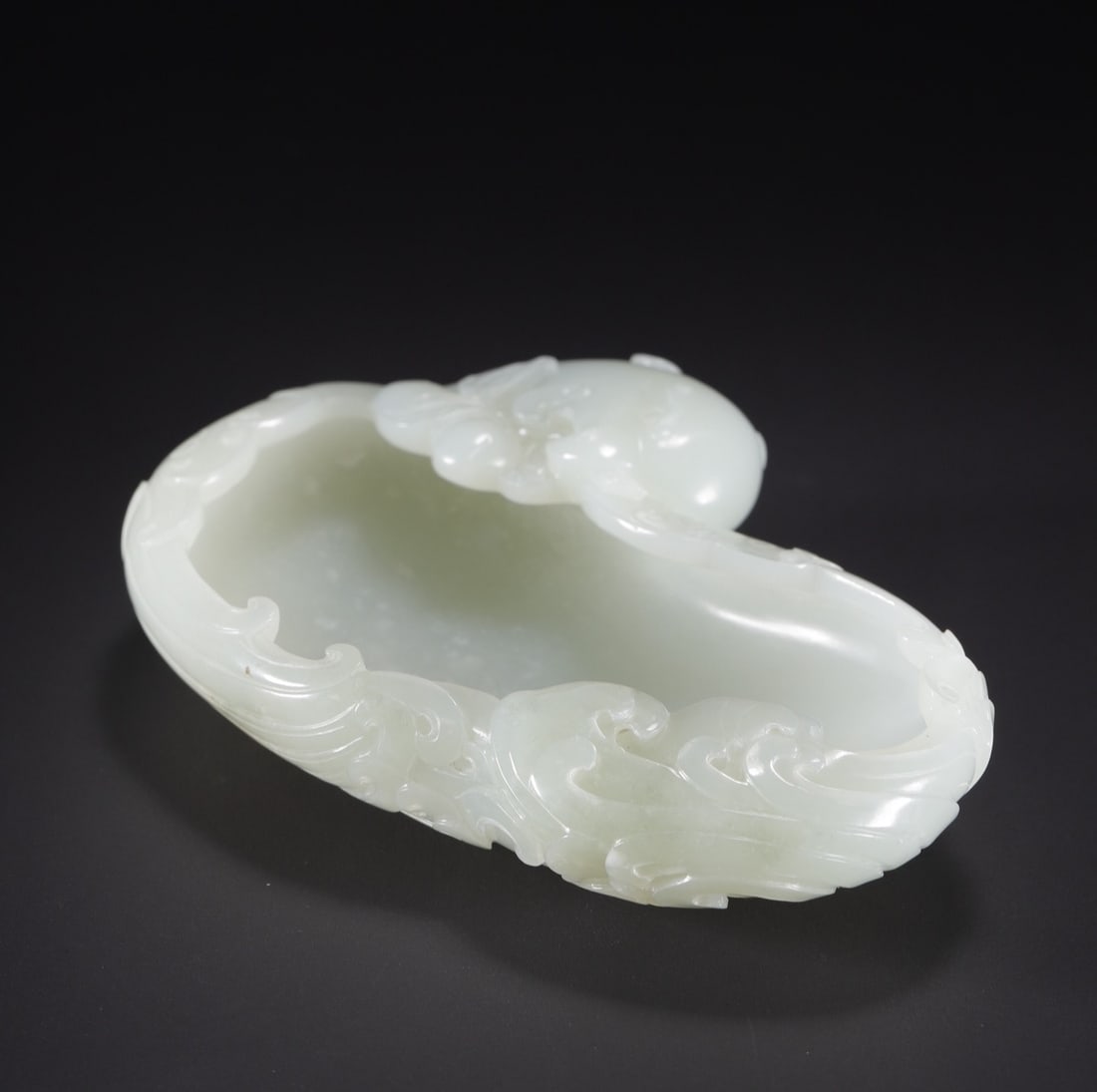 An Exquisite White Jade Phoenix Pattern Brush Washer - 4