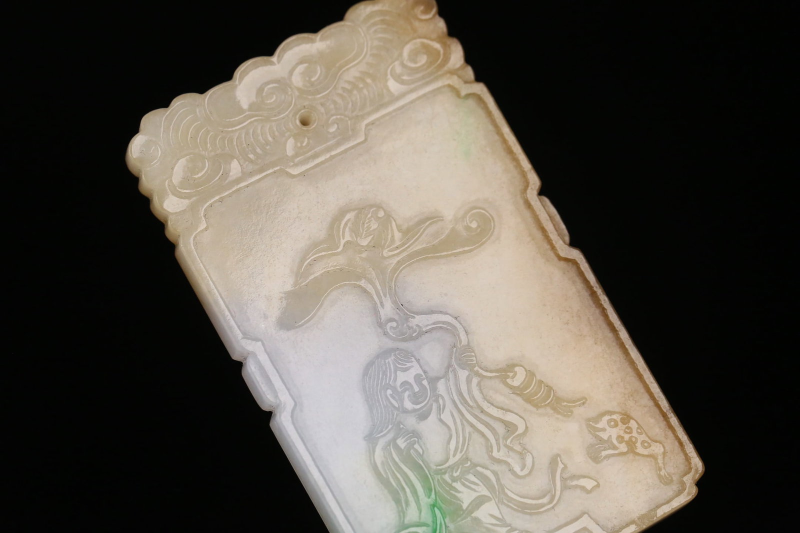 An Exquisite Jadeite Figure Pattern Brand - 4
