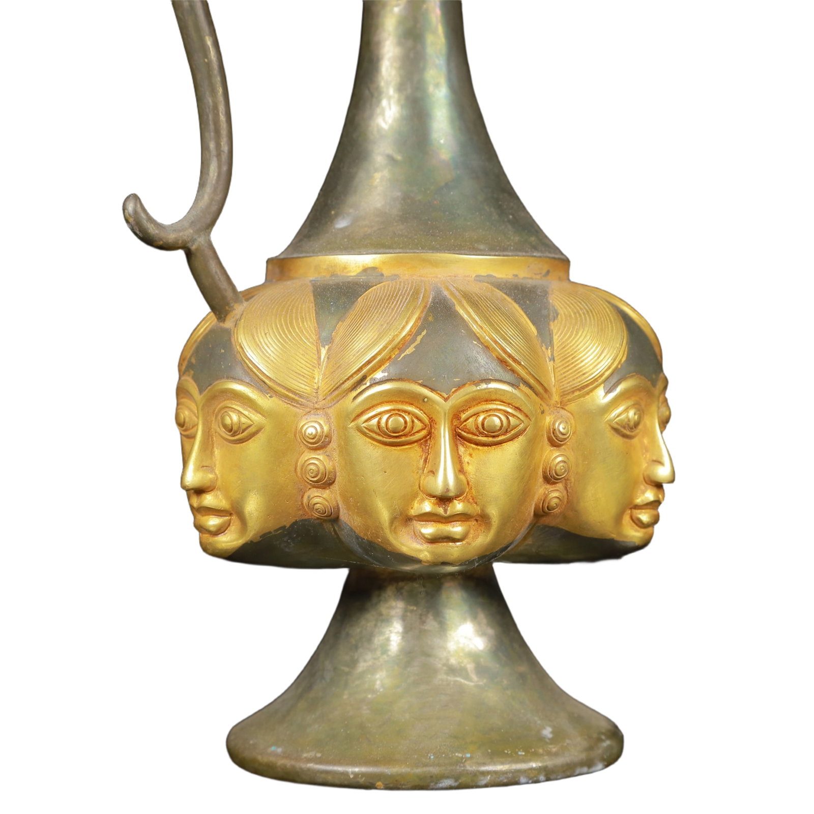 An Exquisite Gilt Silver Figure-Face Pattern Ewer - 8