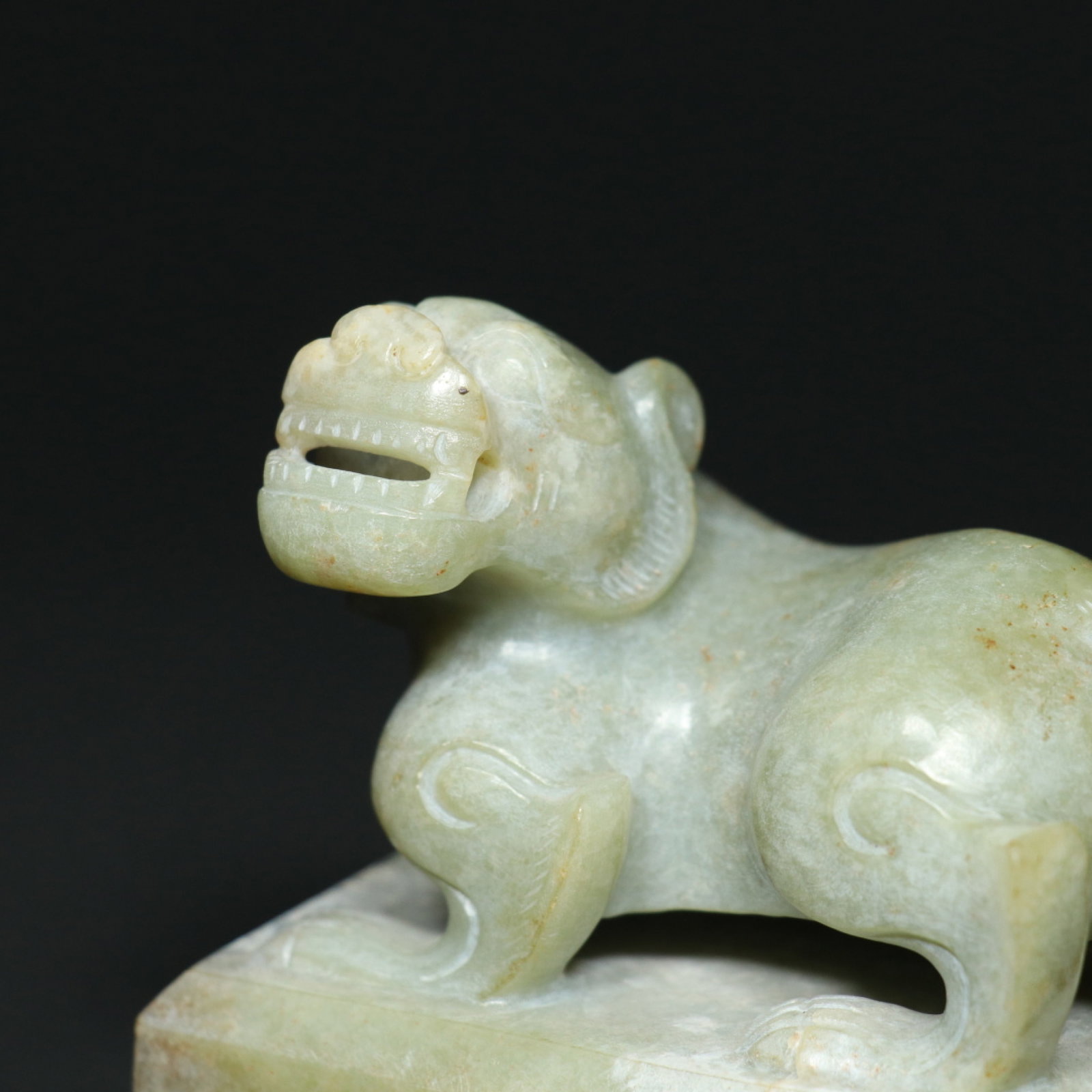 An Exquisite White Jade Tiger Pattern Seal - 6