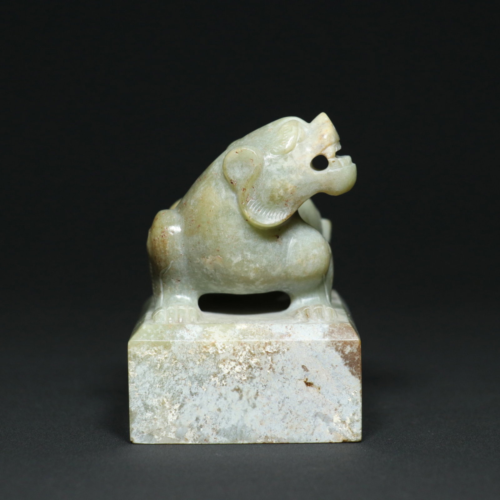 An Exquisite White Jade Tiger Pattern Seal - 7