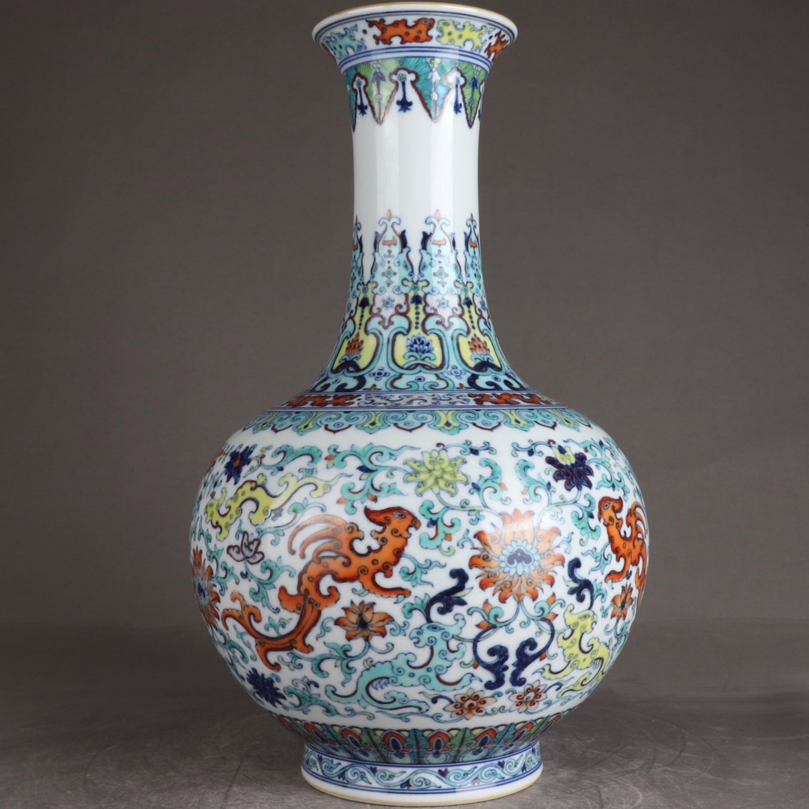 A Rare Doucai Lotus Pattern Vase (1 of 9)