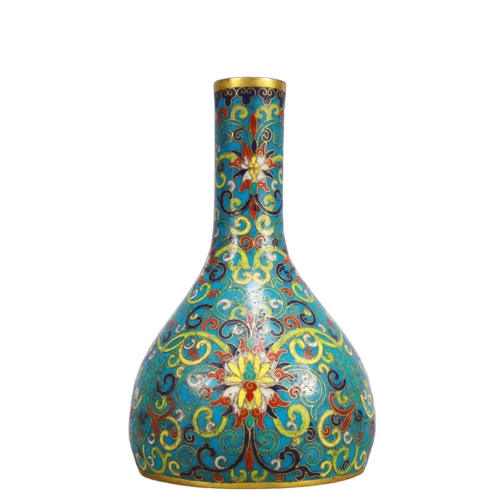 An Exquisite Cloisonne Lotus Pattern Vase - 3