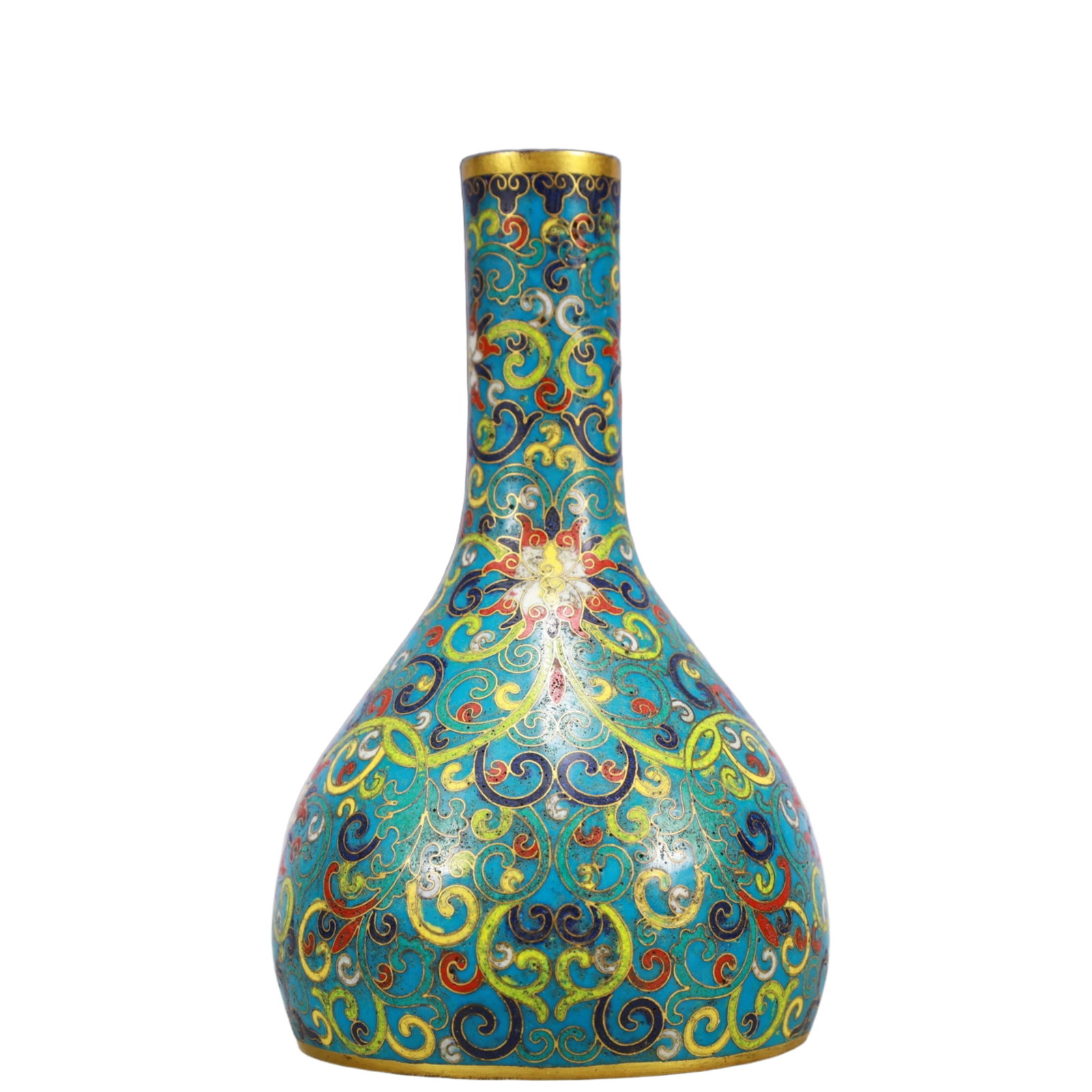 An Exquisite Cloisonne Lotus Pattern Vase - 4