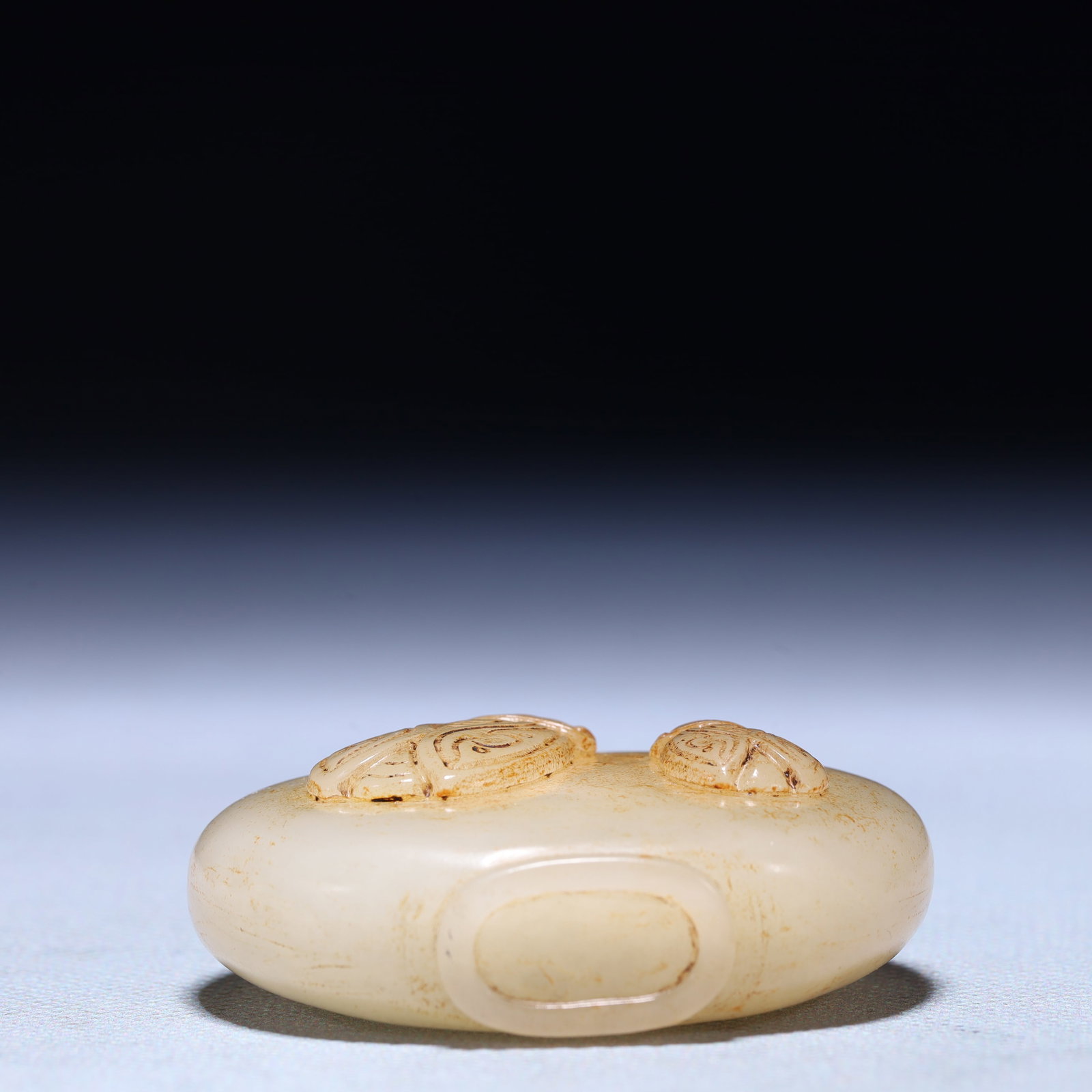 An Exquisite White Jade Cicada Pattern Snuff Bottle - 6