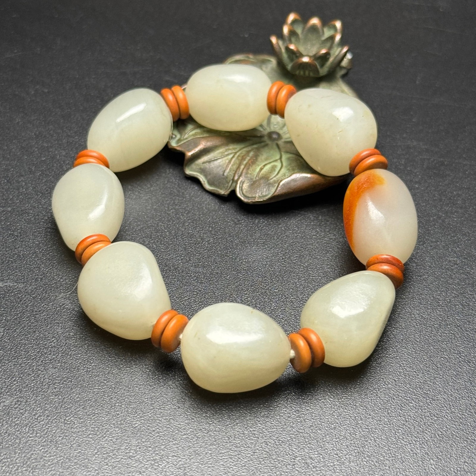 An Exquisite White Jade Bracelets - 6