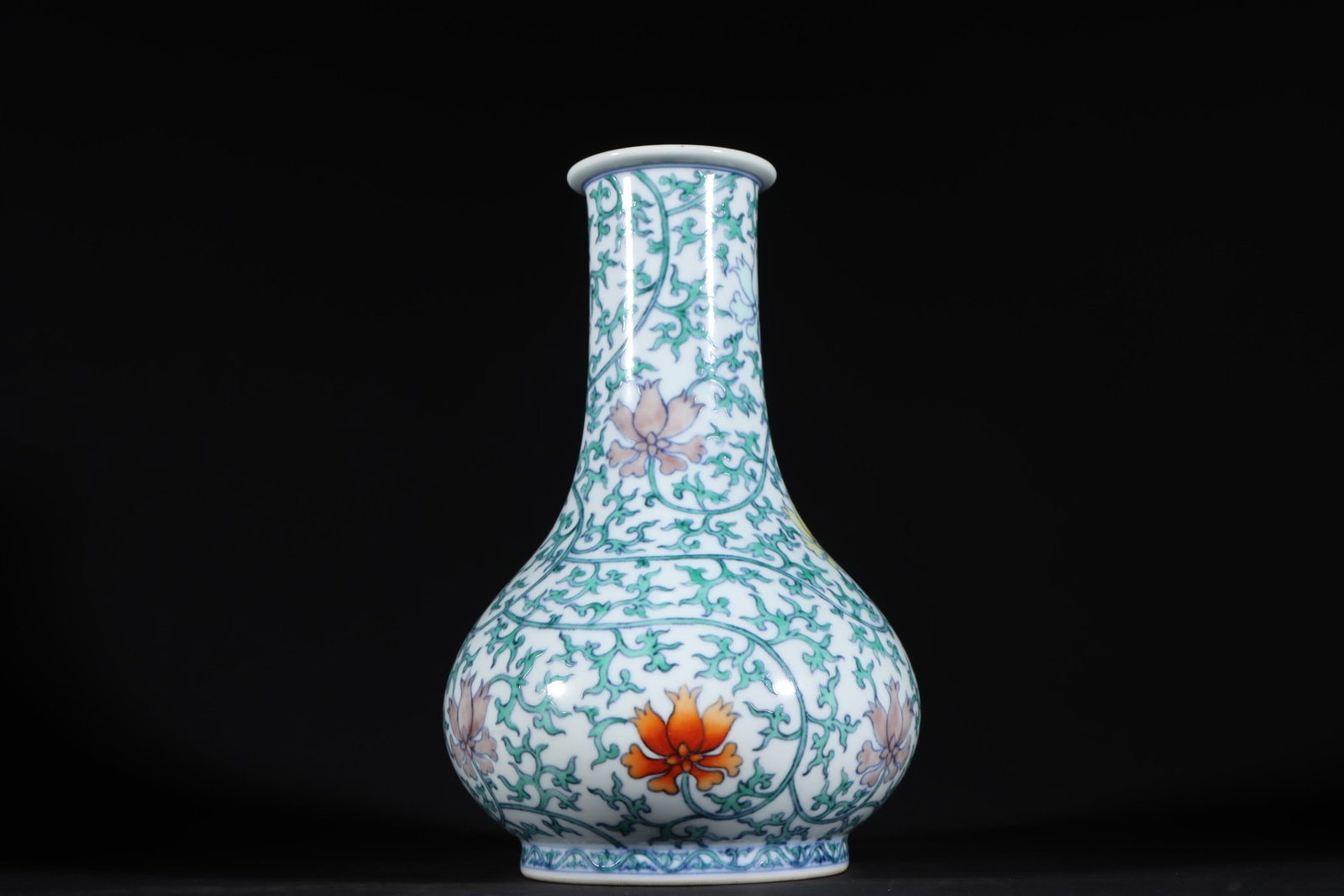 An Exquisite Doucai Lotus and Flower Pattern Vase (1 of 9)