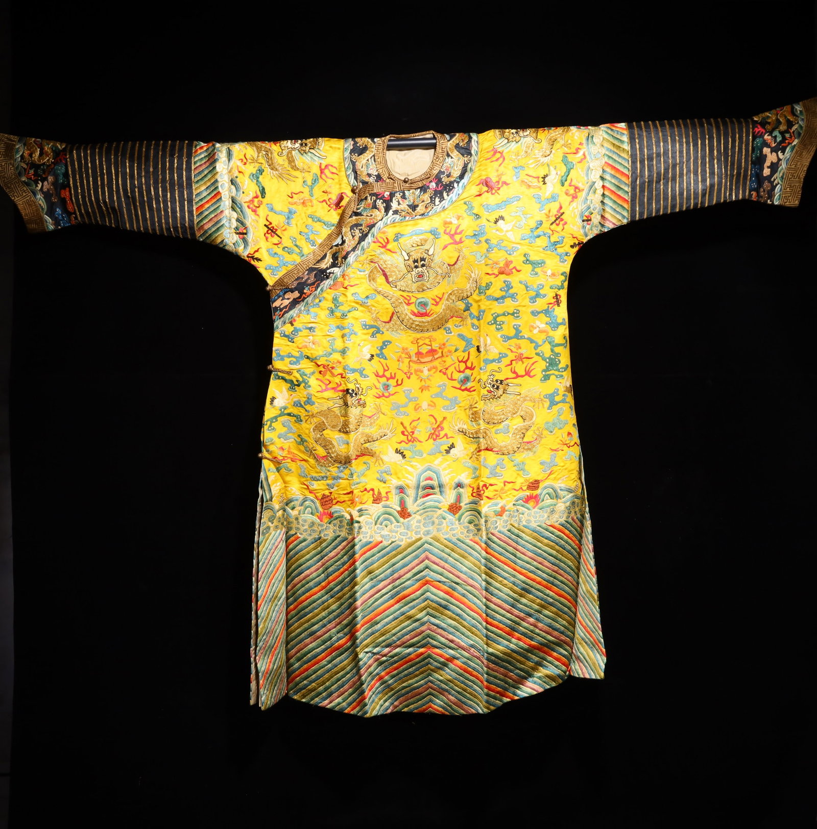 A Rare Brocade Embroidery Imperial Robe (1 of 12)