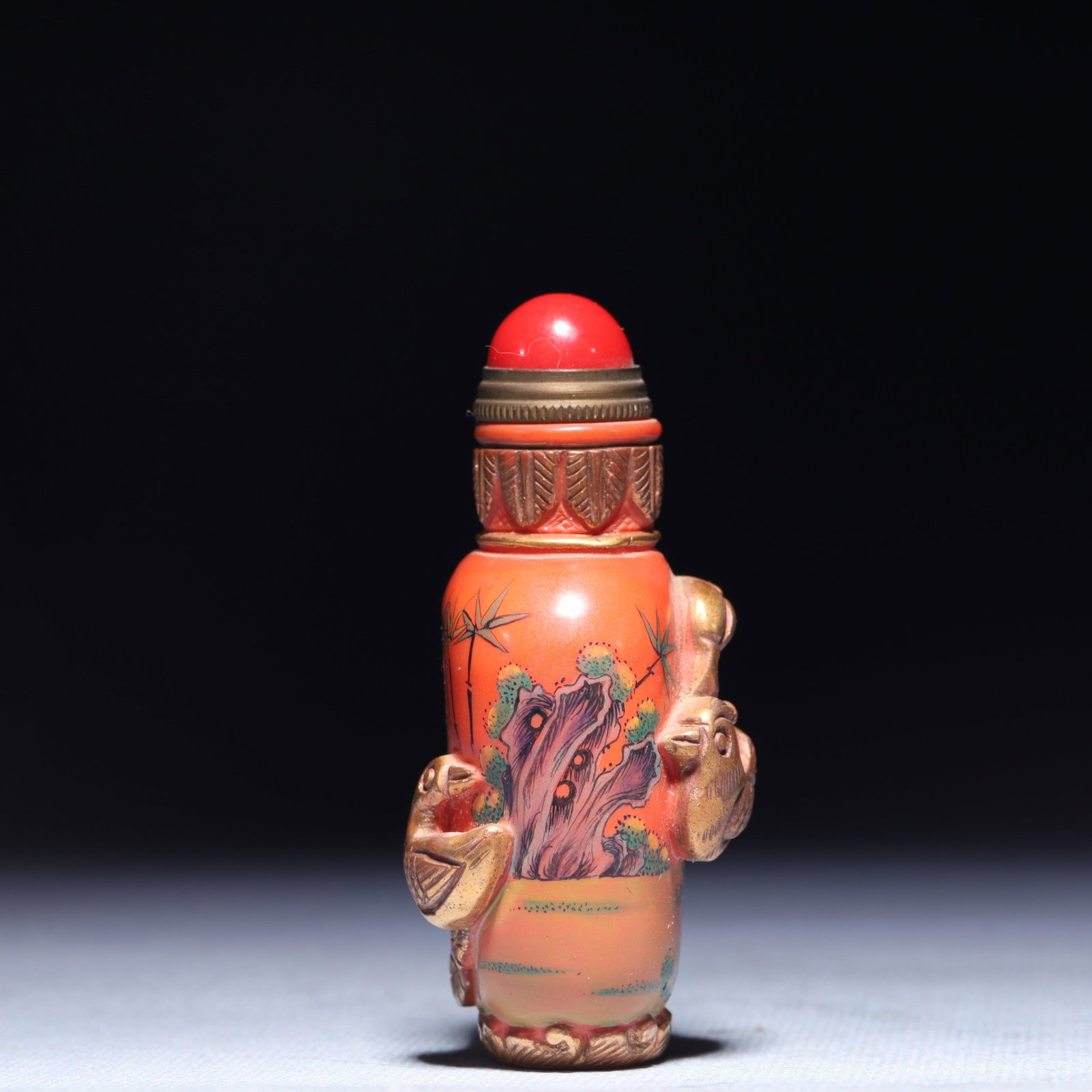 An Exquisite Glass Figure Pattern Snuff Bottle - 6