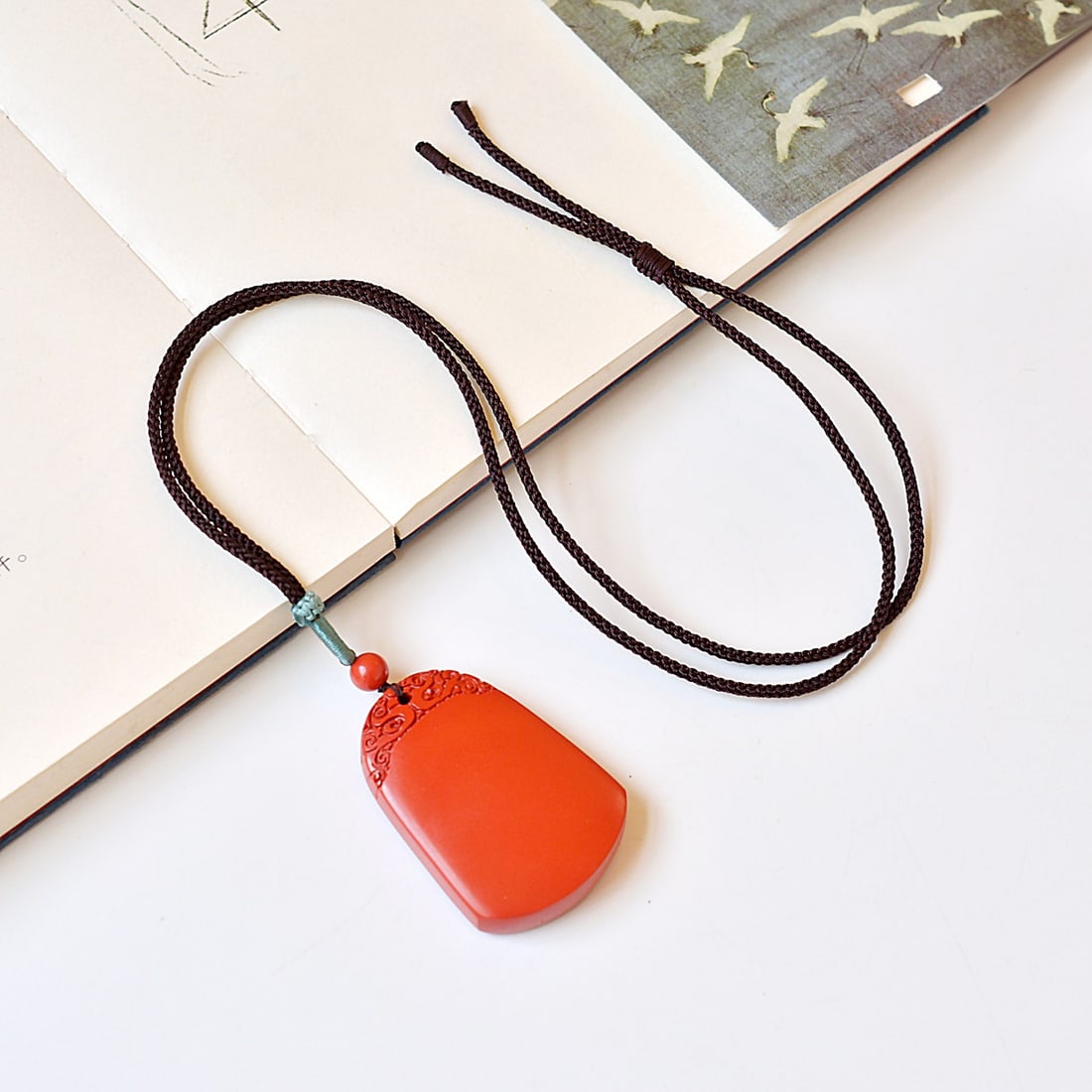 An Exquisite Cinnabar Pendant - 4