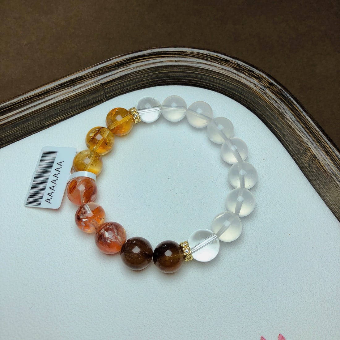 An Exquisite Crystal Bracelet: An Exquisite Crystal Bracelet,Size:0.4in,Weight:29.3g 水晶手串