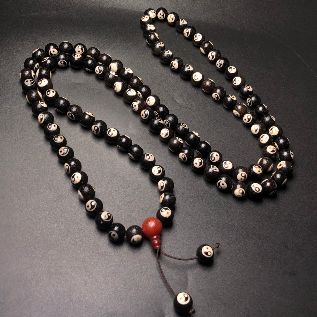An Exquisite Dzi Bead Trigram Pattern Pendant - 3