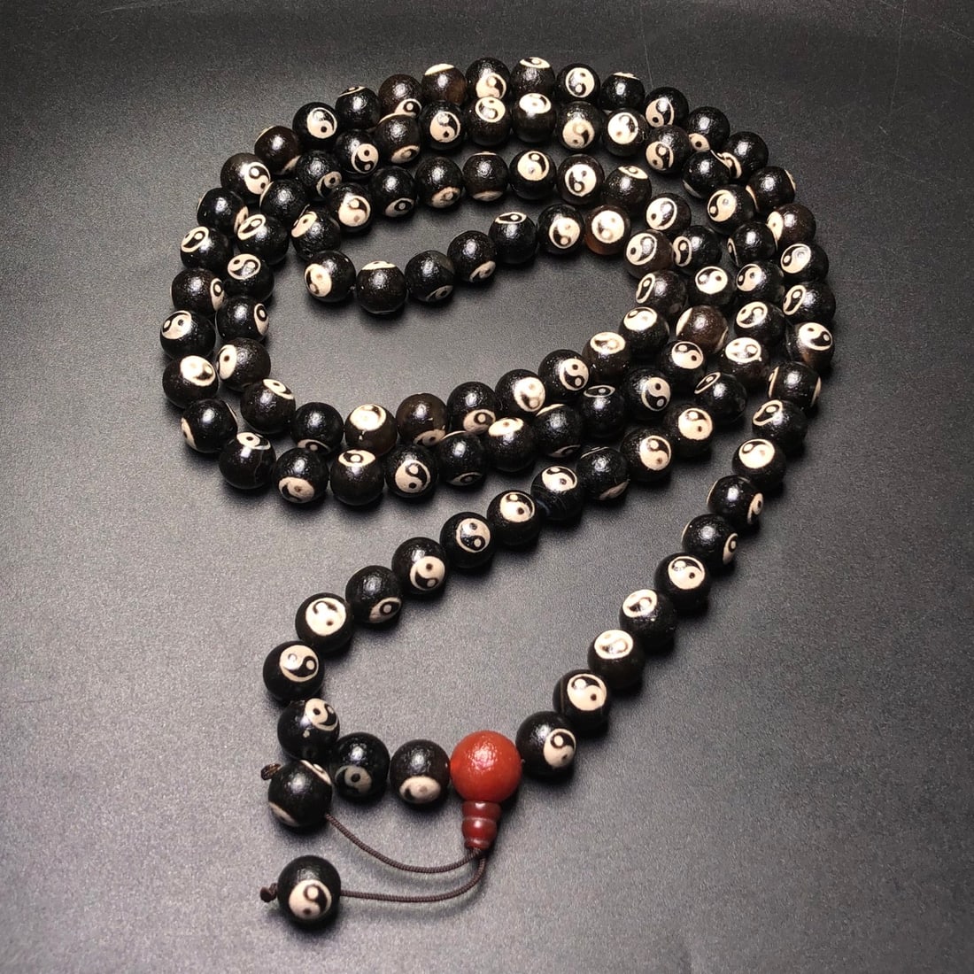 An Exquisite Dzi Bead Trigram Pattern Pendant - 6