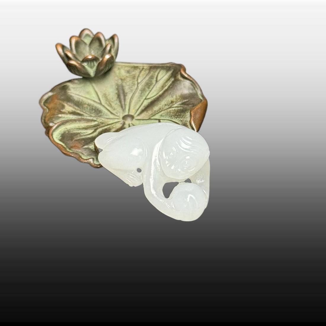 A Exquisite Hotan Jade Monkey Carving - 7