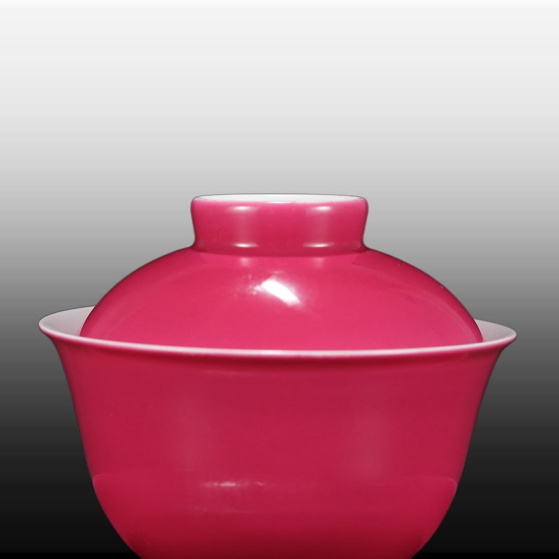 A Exquisite Ruby Red-Glazed Bowl - 3