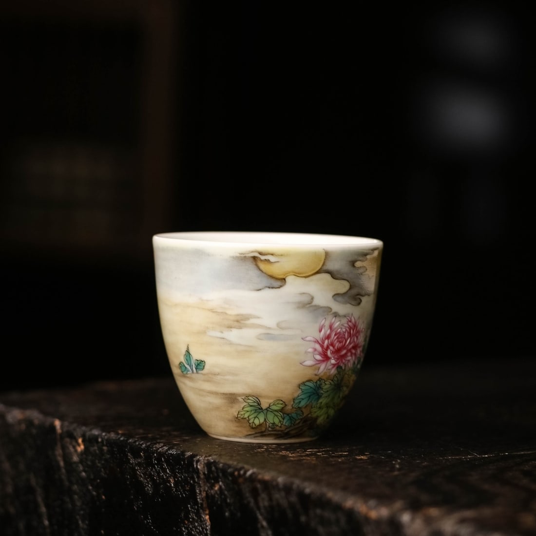 A Exquisite Famille-Rose Flower Pattern Cup - 8