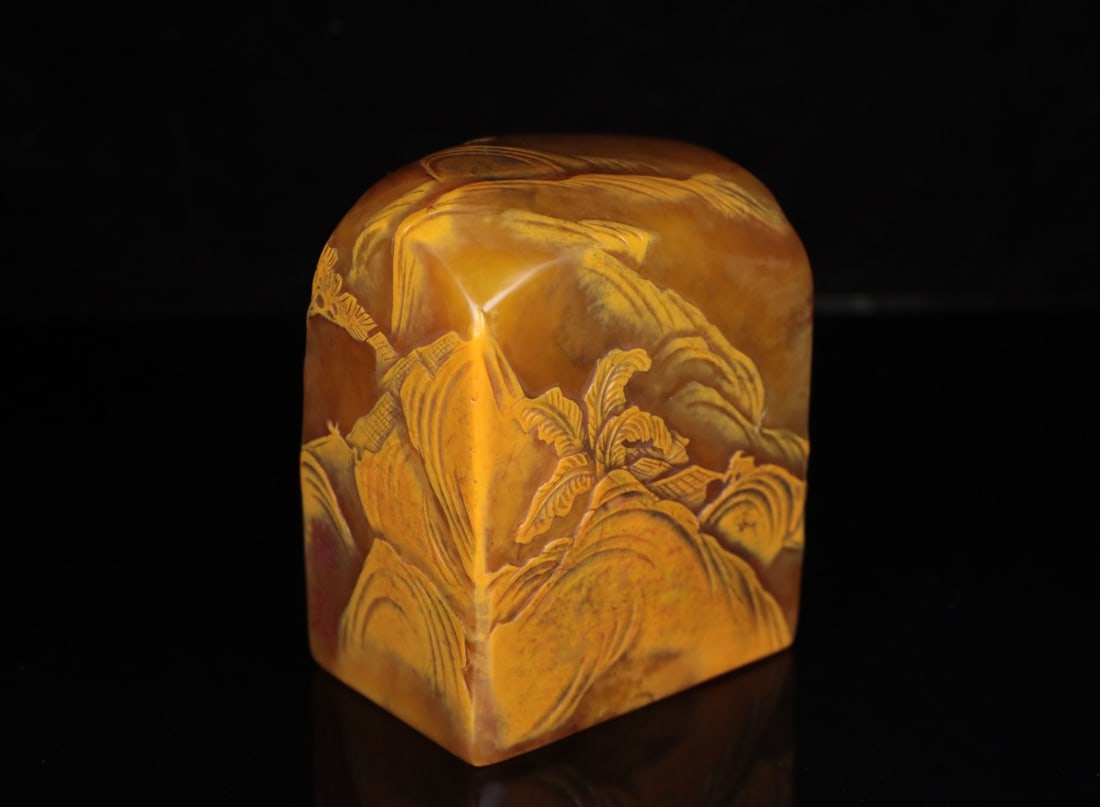 A Exquisite Shoushan Stone Figures Pattern Seal - 8