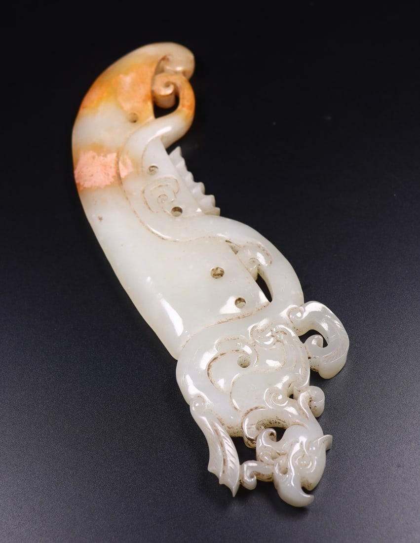 A Exquisite Hotan Jade Knife - 3