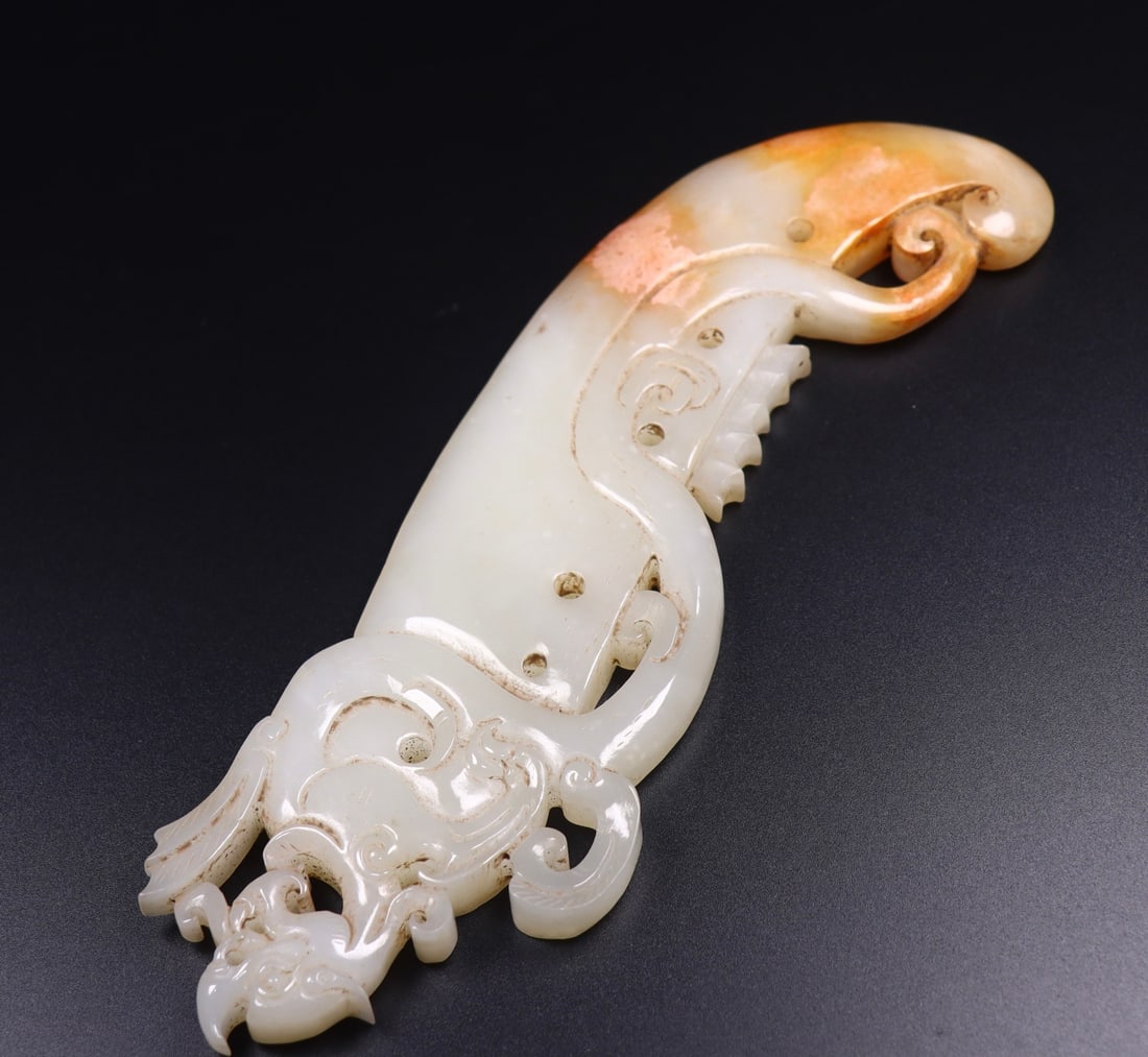 A Exquisite Hotan Jade Knife - 4