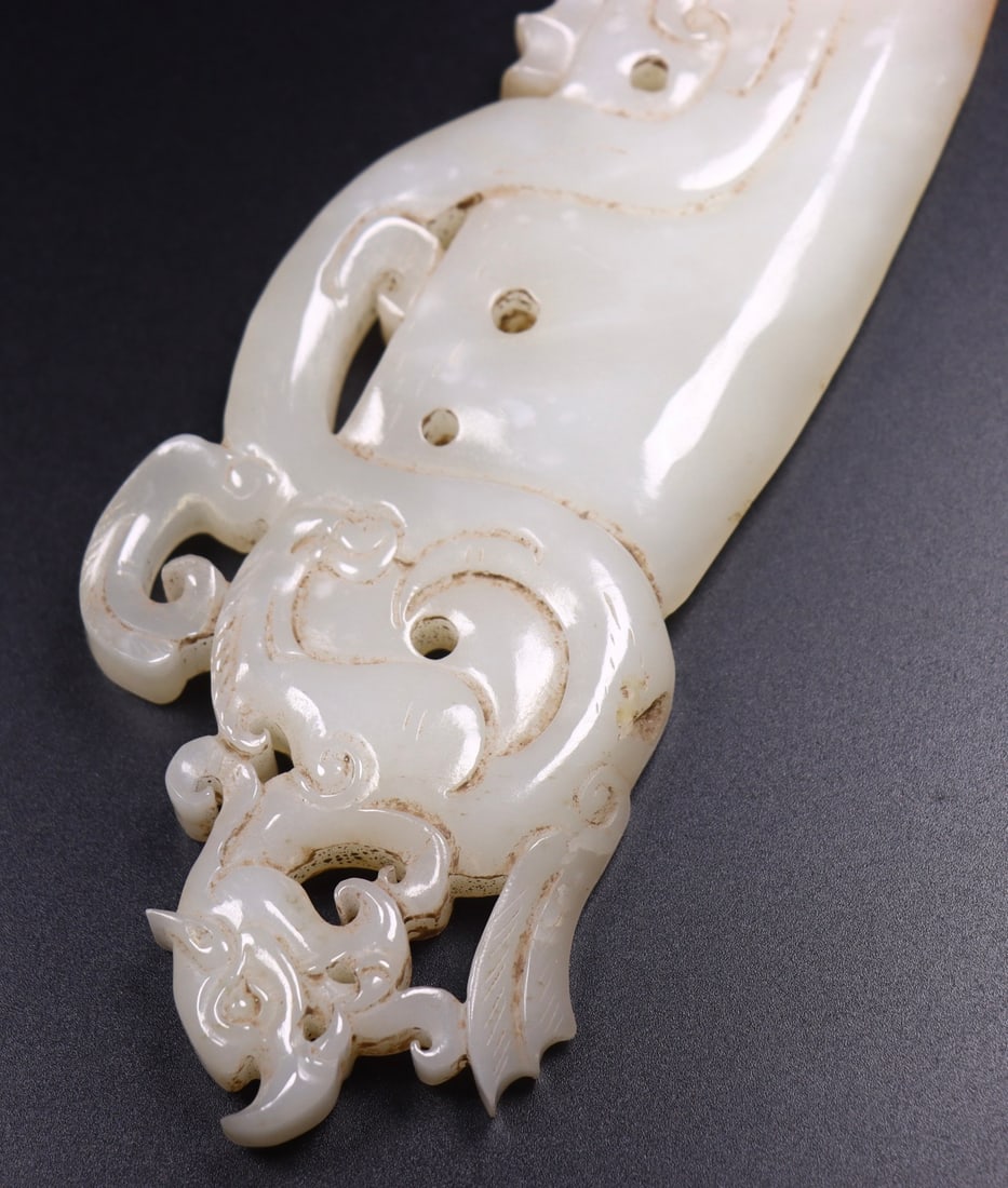 A Exquisite Hotan Jade Knife - 9