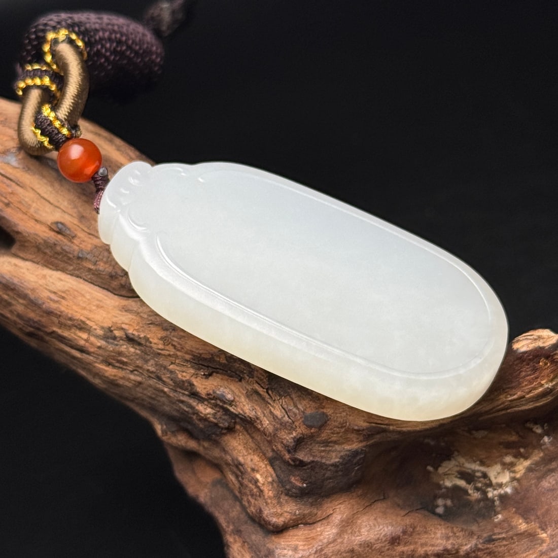 A Exquisite Hotan Jade Plaque - 4