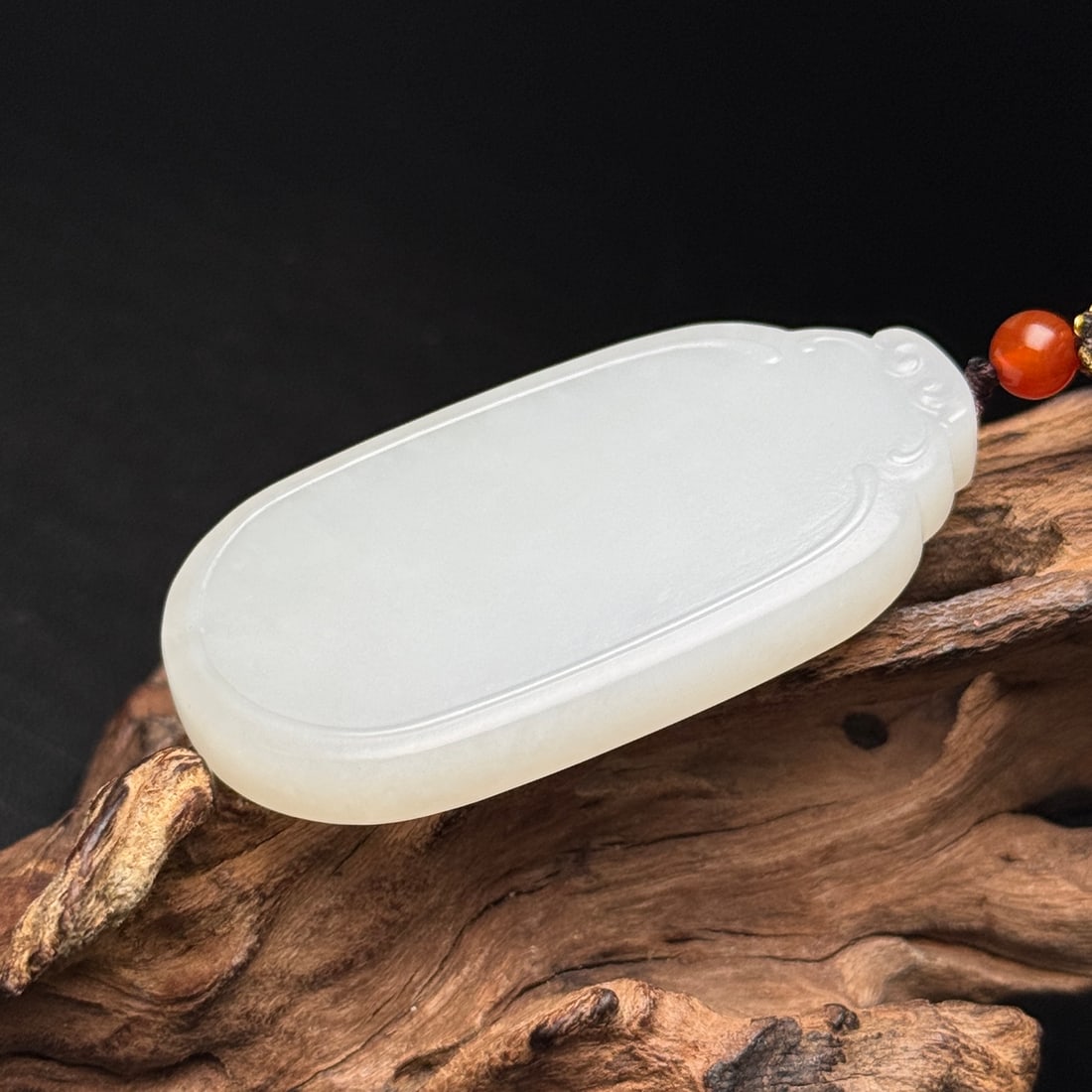 A Exquisite Hotan Jade Plaque - 5