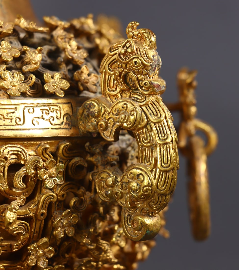 A Exquisite Gilt Bronze Dragon Pattern Jar - 7