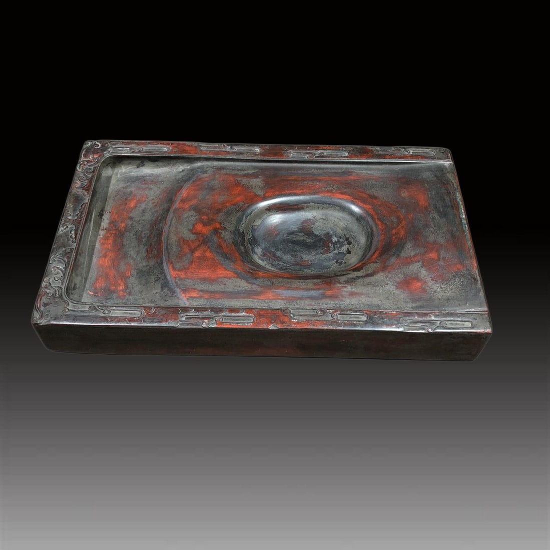 A Exquisite Wang Jie Mark Dragon Pattern Inkstone - 2