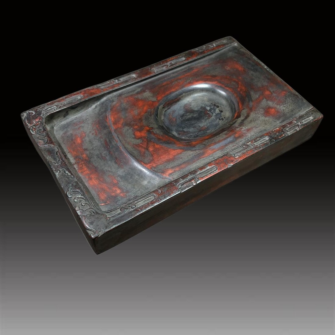 A Exquisite Wang Jie Mark Dragon Pattern Inkstone - 3