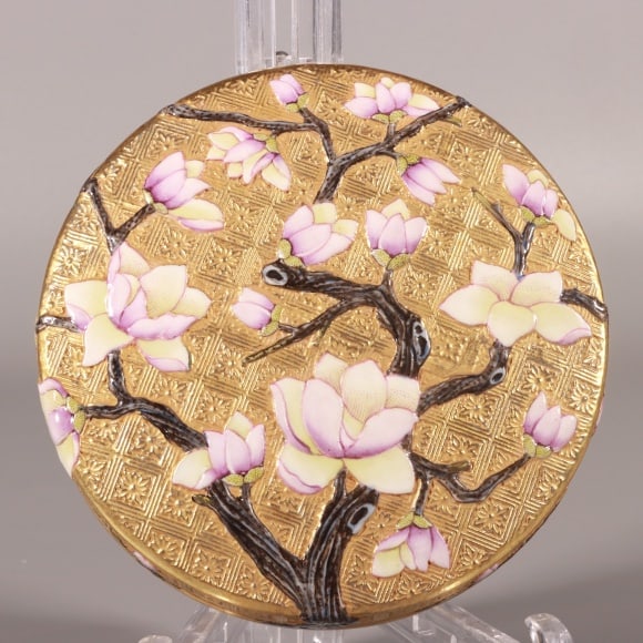 A Exquisite Enamel Gold Ground Flower Pattern Box - 6