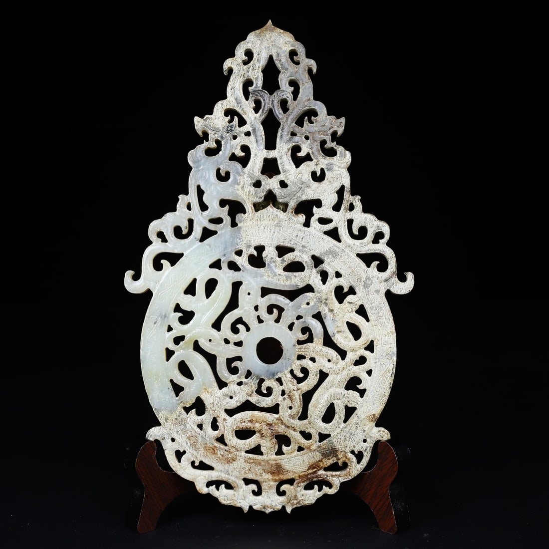 A Exquisite Hotan Jade Dragon Jade Pendant (1 of 10)