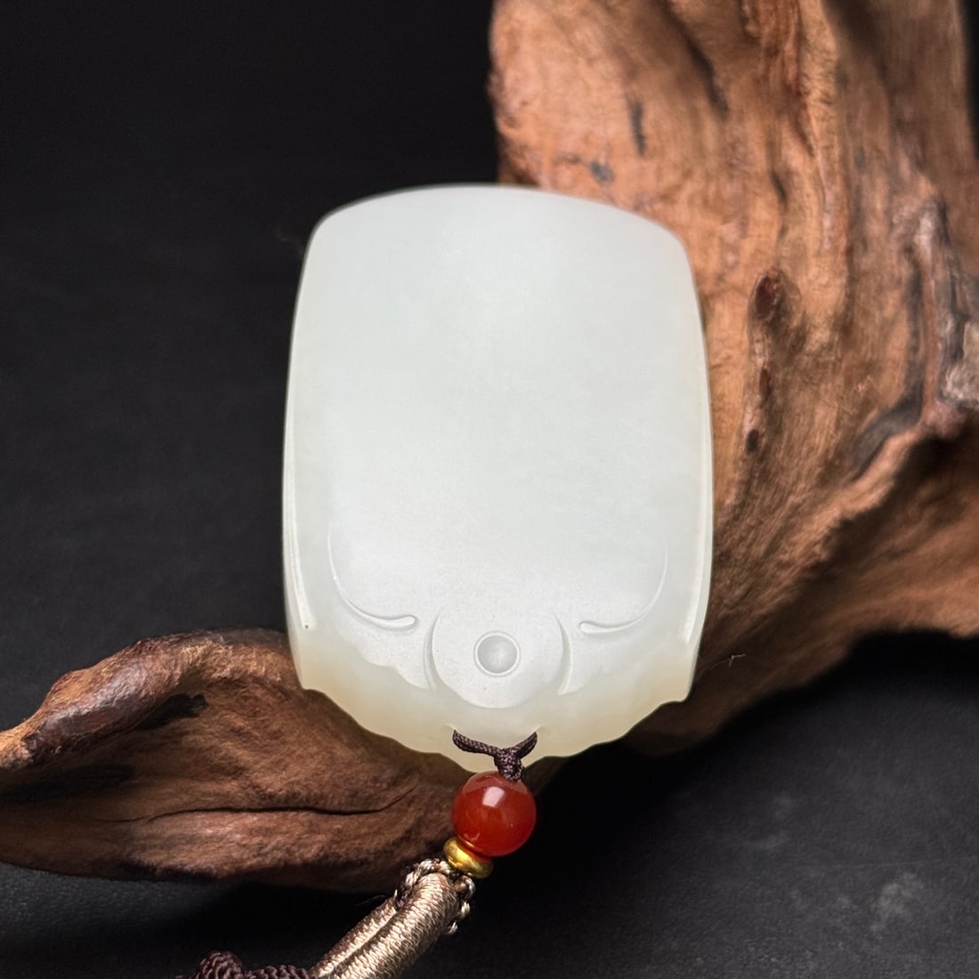 A Exquisite Hotan Jade Plaque - 7