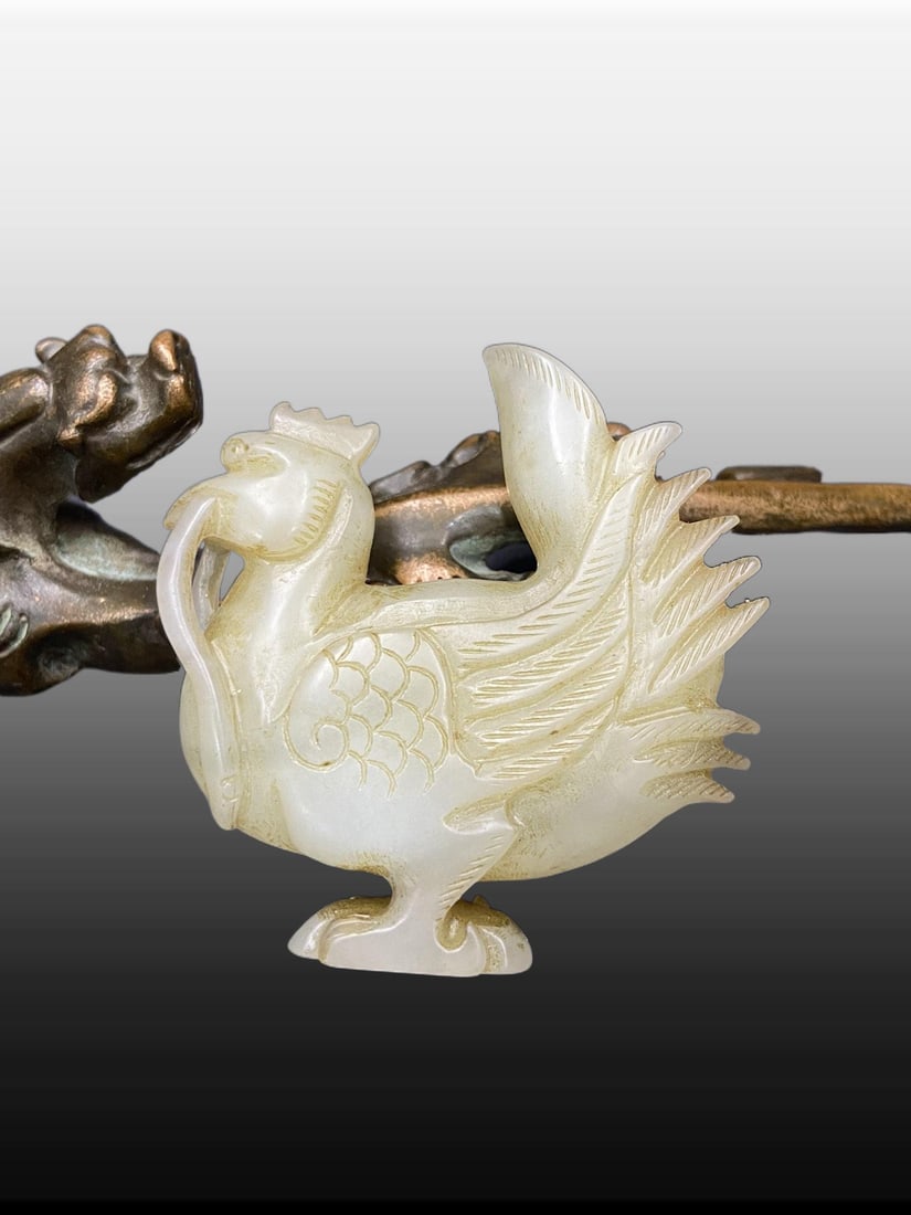 A Exquisite Hotan Jade Fowl Pendant (1 of 9)