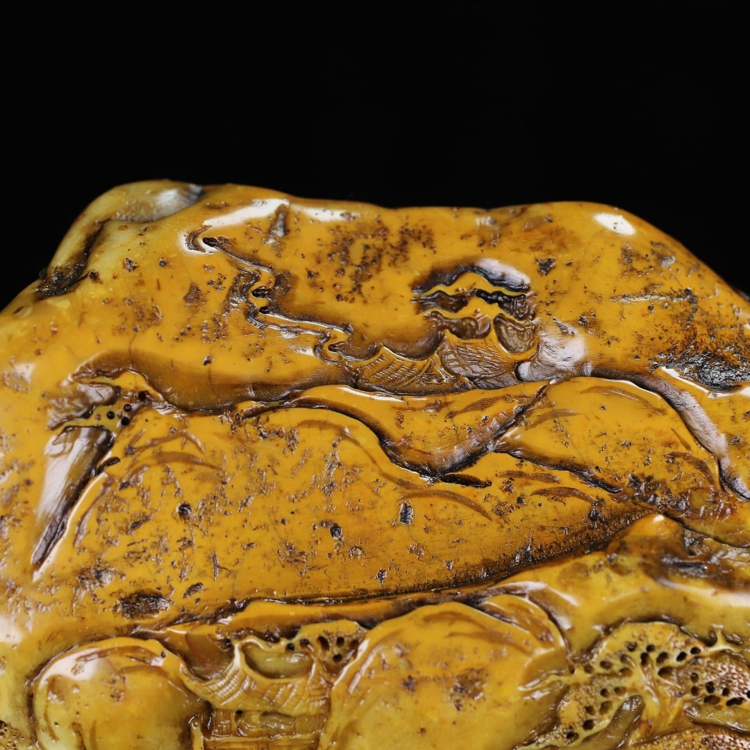 A Exquisite Shoushan Stone Landscape Pattern Ornament - 5